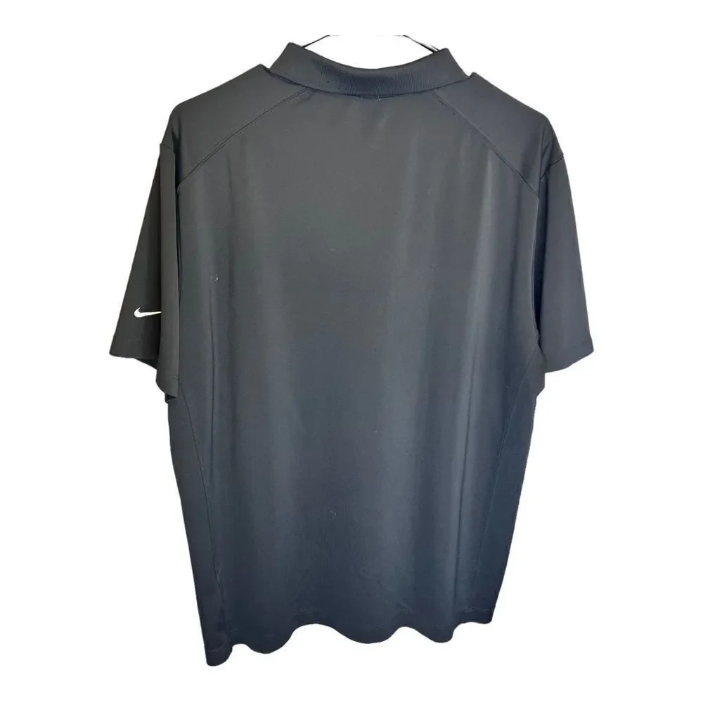 NIKE GOLF Dri Fit Men's BLACK SS Polo Shirt, Size XL - Picture 9 of 14